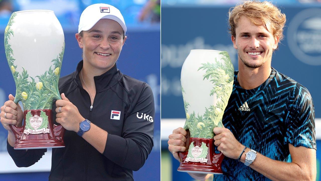 Barty, Zverev clinch titles in Cincinnati