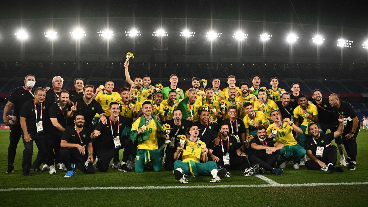 Brazil beat Spain 2-1 for football gold