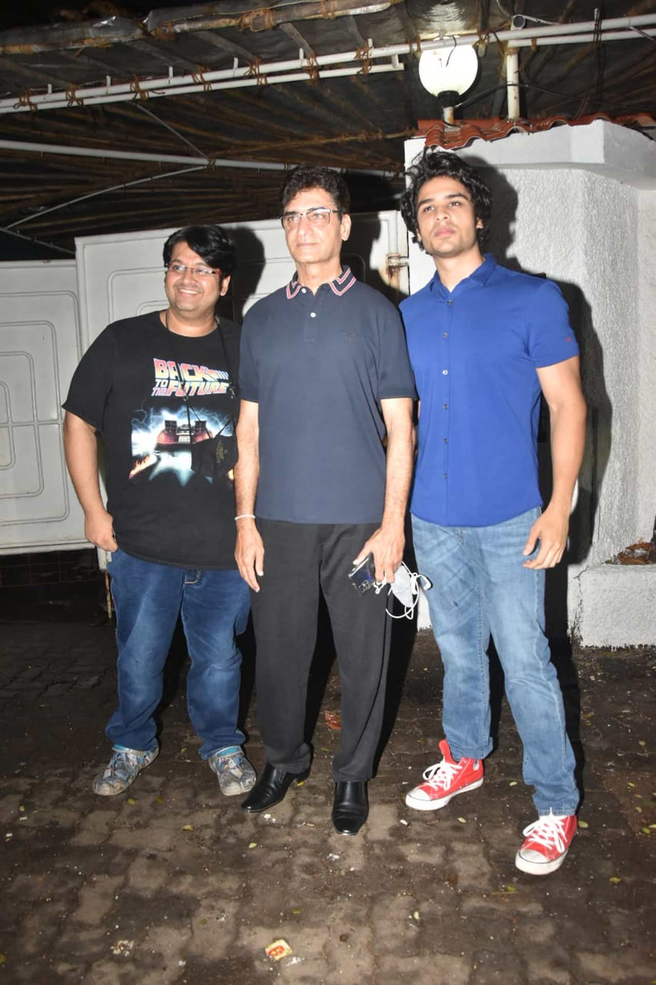 Milap Zaveri, Indra Kumar and his son attended the special screening of Sidharth Malhotra and Kiara Advani-starrer 'Shershaah' hosted in Mumbai.