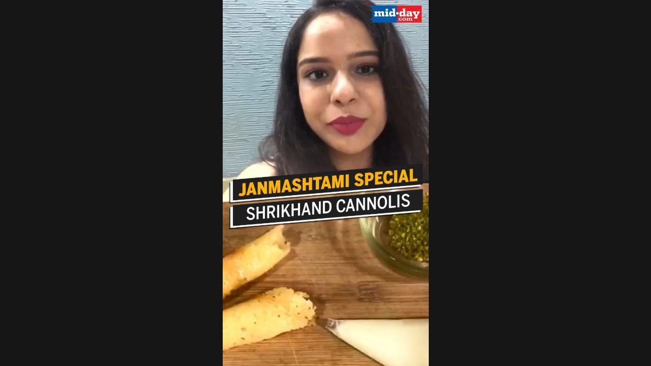 YouTube Shorts: Janmashtami 2021 with Shrikhand Cannolis