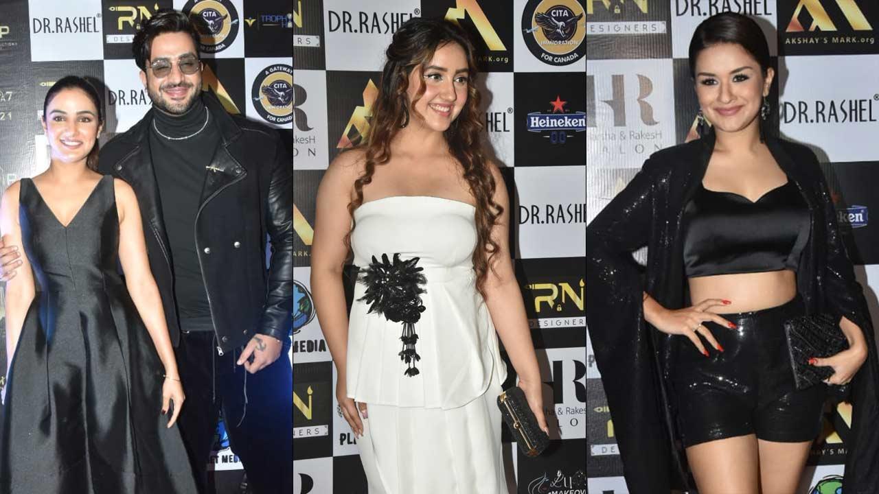 Jasmin Bhasin, Aly Goni, Ashnoor Kaur, Avneet at International Iconic Awards