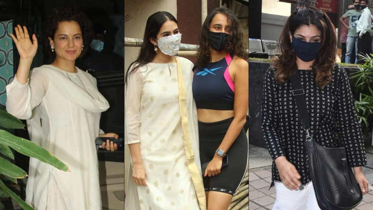 Raveena Tandon, Shraddha Kapoor, Kangana Ranaut, Shriya Saran with hubby's Bandra outing
