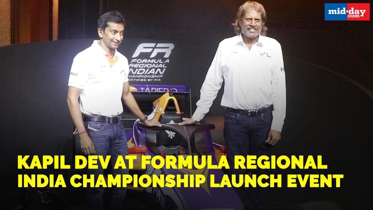 Kapil Dev at Formula Regional India championship launch event