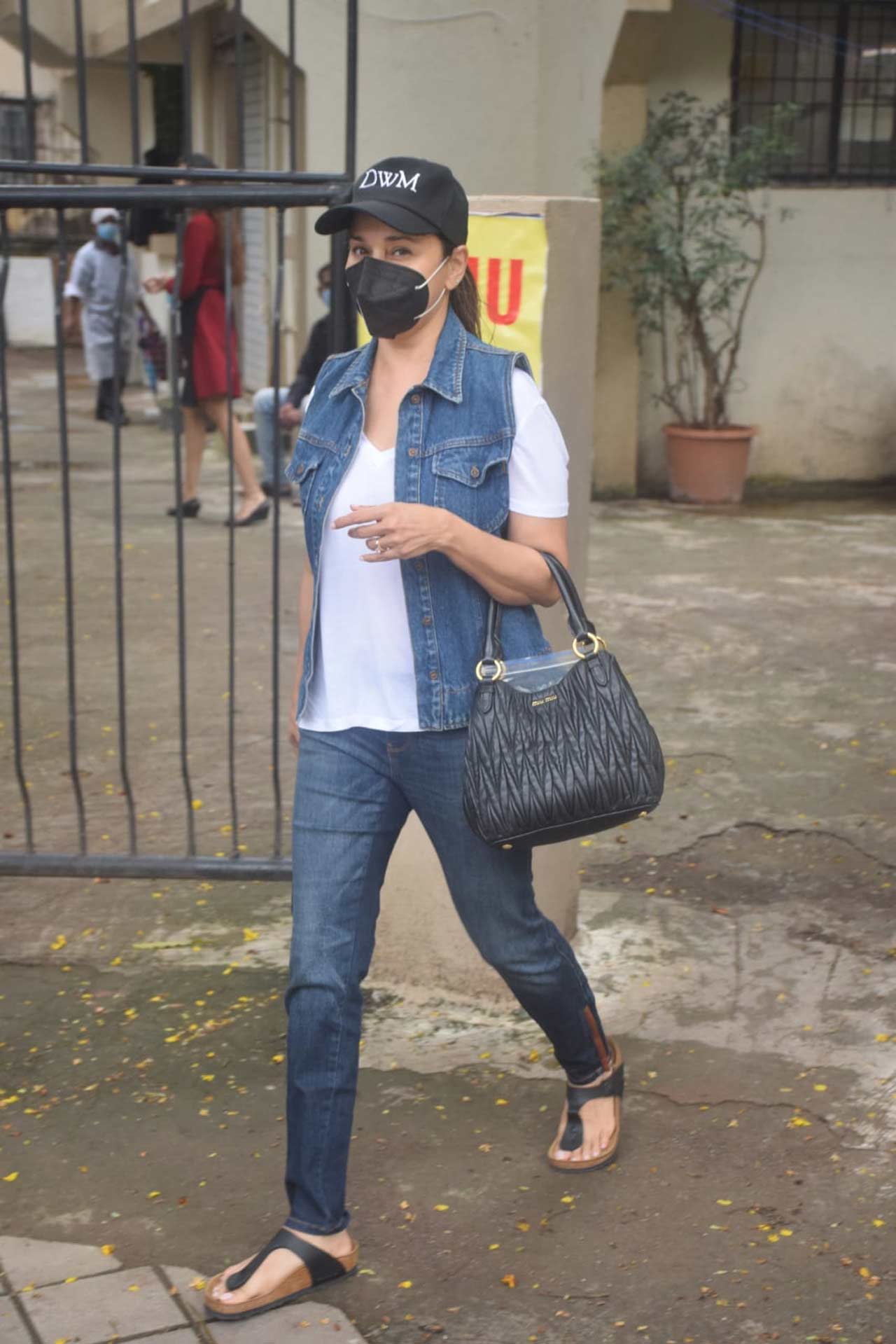 Madhuri Dixit-Nene was snapped at a salon in Mumbai. She was seen wearing a trendy denim jacket, paired with a white tee and basic denim. On the work front, Madhuri is all set to make her web series debut with the show 'Finding Anamika' which also stars Sanjay Kapoor.