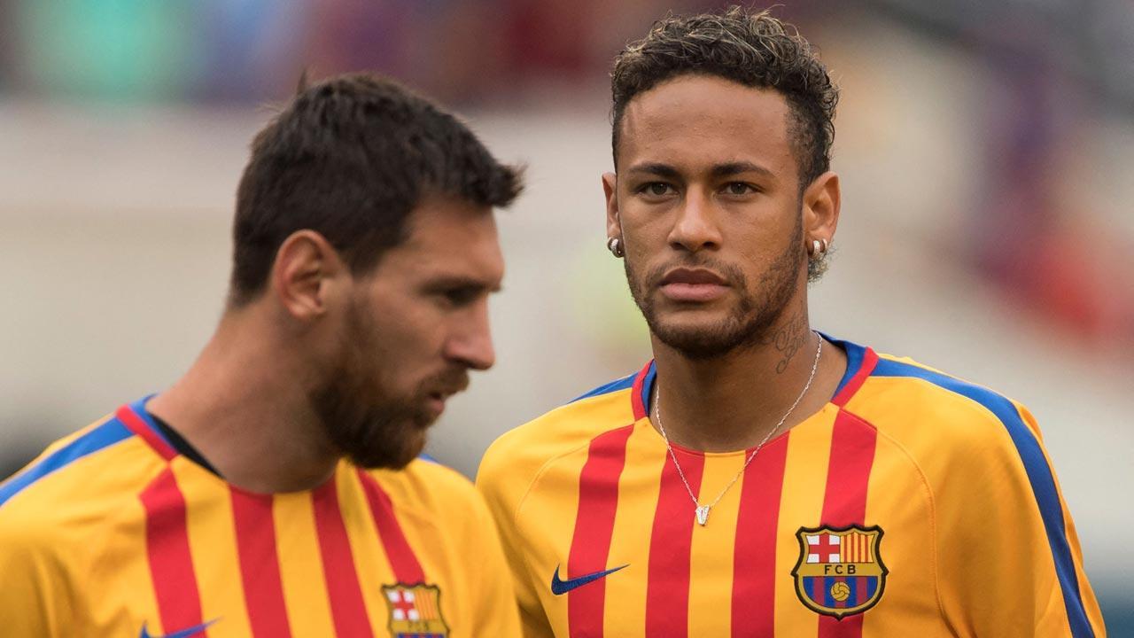 Back together: Neymar overjoyed as Lionel Messi joins Paris St Germain