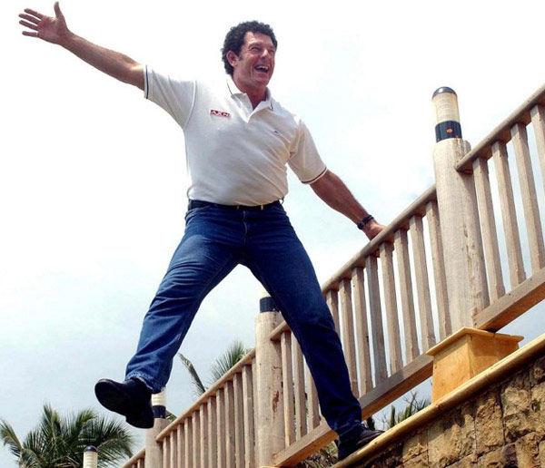 Mike Whitney: The former Australian fast bowler hosted the reality show 'Who Dares Wins, and was also a referee on the Australian version of TV game show 'Gladiators'. Pic/ AFP