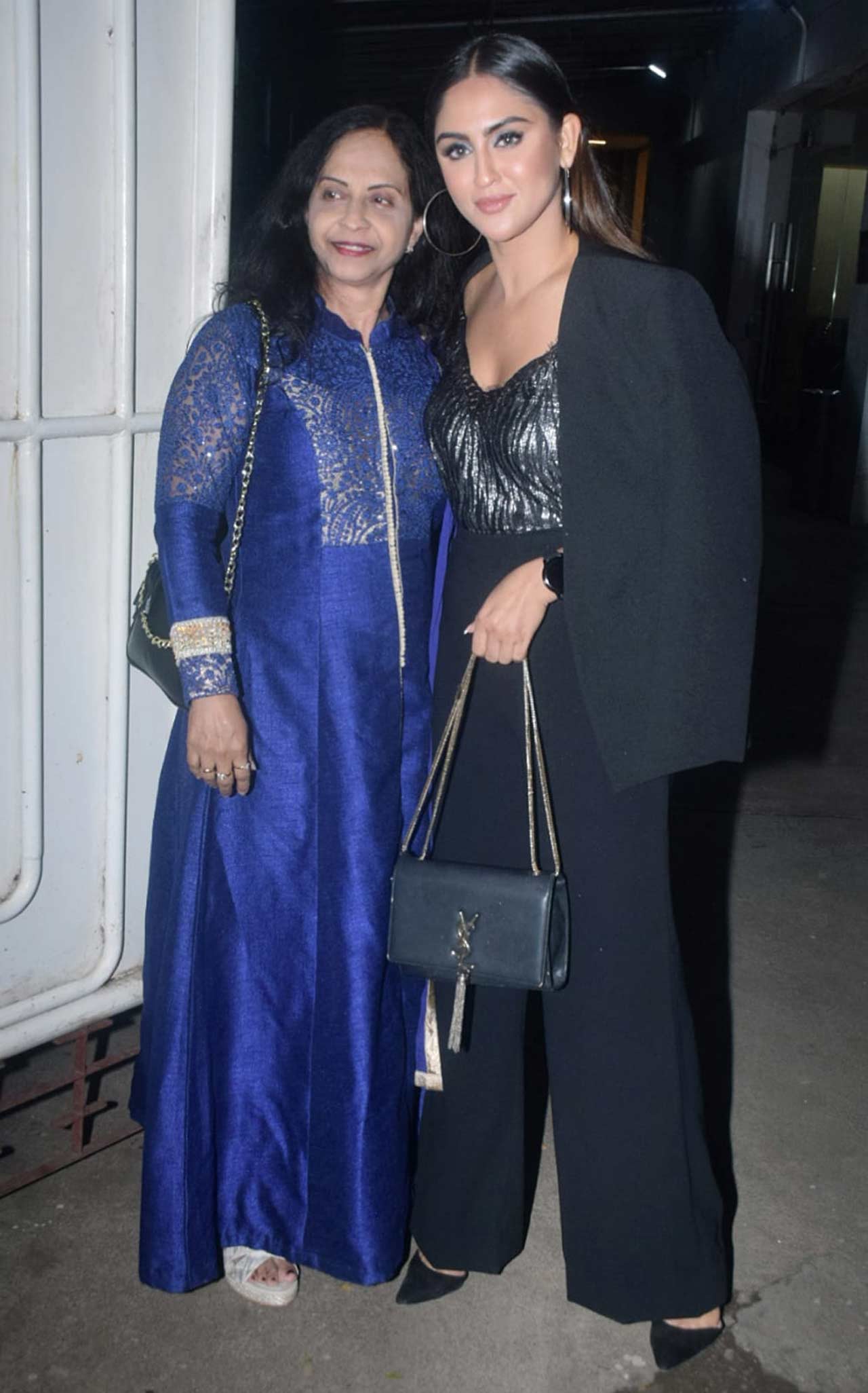 The makers 'Chehre' hosted a special screening which was attended by who's who of Bollywood. Actress Krystle D'Souza attended the show with her mother. She was seen in a black pantsuit as she appeared at the screening hosted in Juhu, Mumbai.
