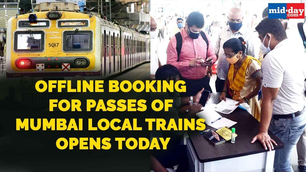 Offline booking for passes of Mumbai local trains opens today