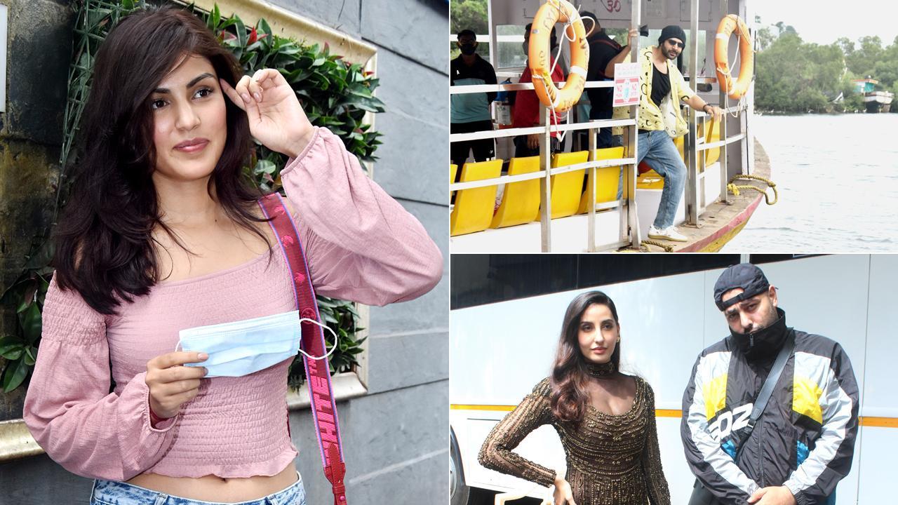 Spotted: Kartik Aaryan, Nora Fatehi, Badshah, Rhea Chakraborty clicked