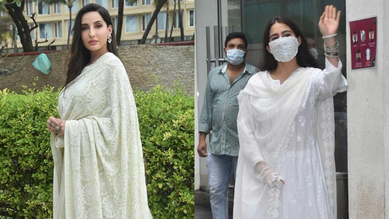 Sara Ali Khan, Nora Fatehi, Dino Morea, Shanaya Kapoor clicked in Juhu