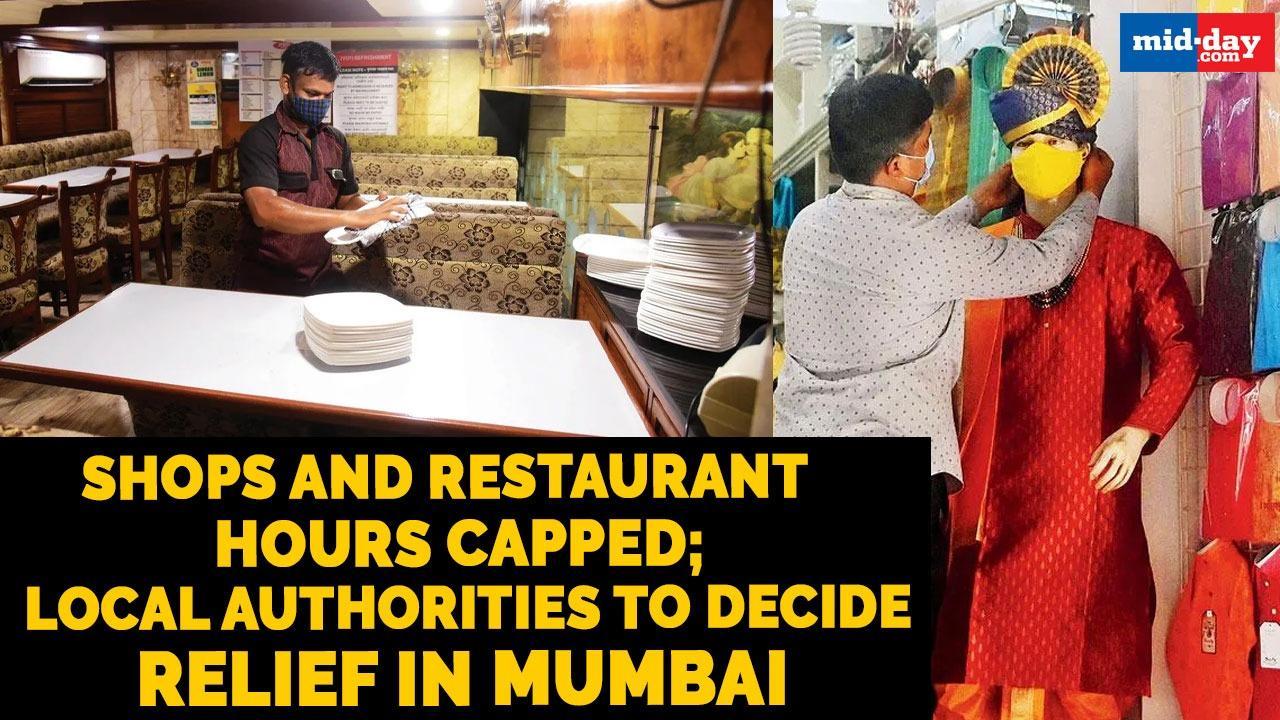 Shops and restaurant hours capped; local authorities to decide relief in Mumbai