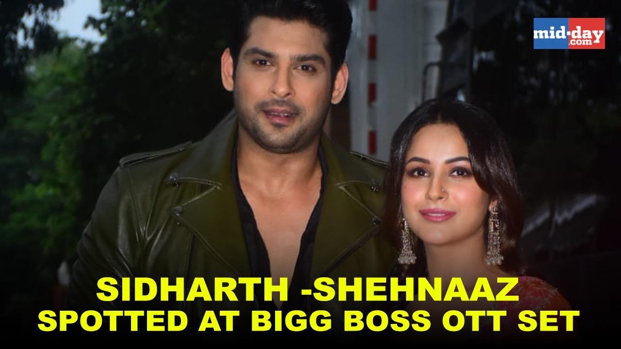 Sidharth Shukla-Shehnaaz Gill spotted at Bigg Boss OTT Set