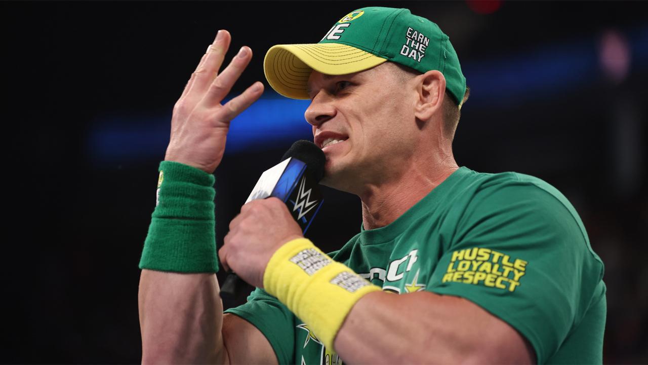 John Cena in action with his 'U Can't See Me' catchphrase. Over the years Cena has been the face of the WWE and has stood by his tag of Hustle Loyalty Respect' even beyond the ring