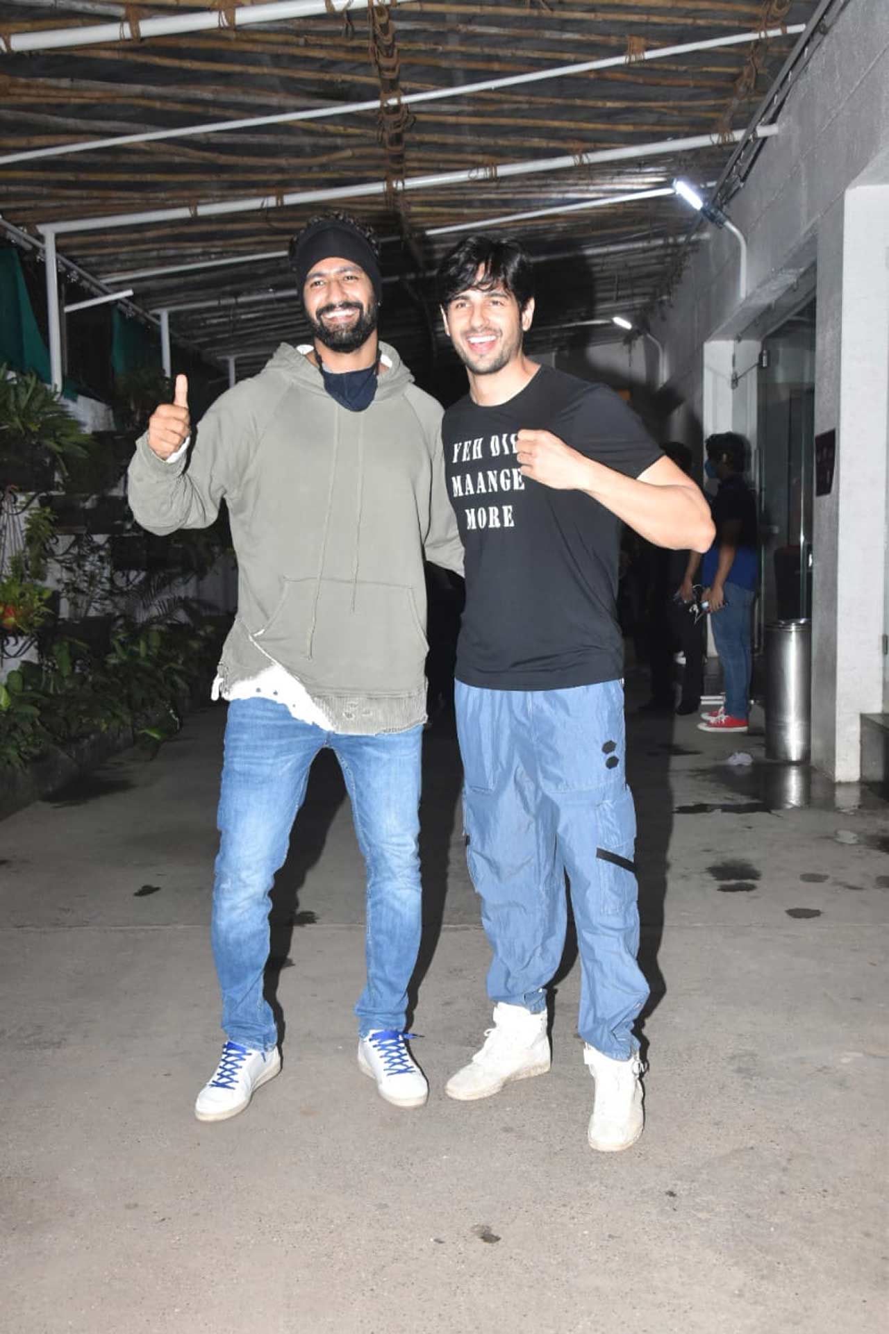 Vicky Kaushal was accompanied by the antagonist, Sidharth Malhotra, who plays the character of Vikram Batra in the film. 