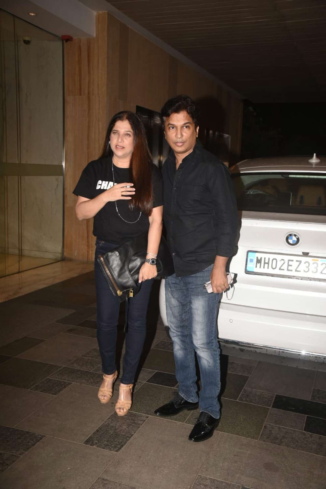 Vikram Phadnis, a popular fashion designer, attended the bash with one of his friends. Phadnis surprised everyone when he announced his decision to enter showbiz as a director and a producer. But he says he will never ditch the fashion world for the film industry. Phadnis entered the film business with Marathi project 'Hrudayantar'. 