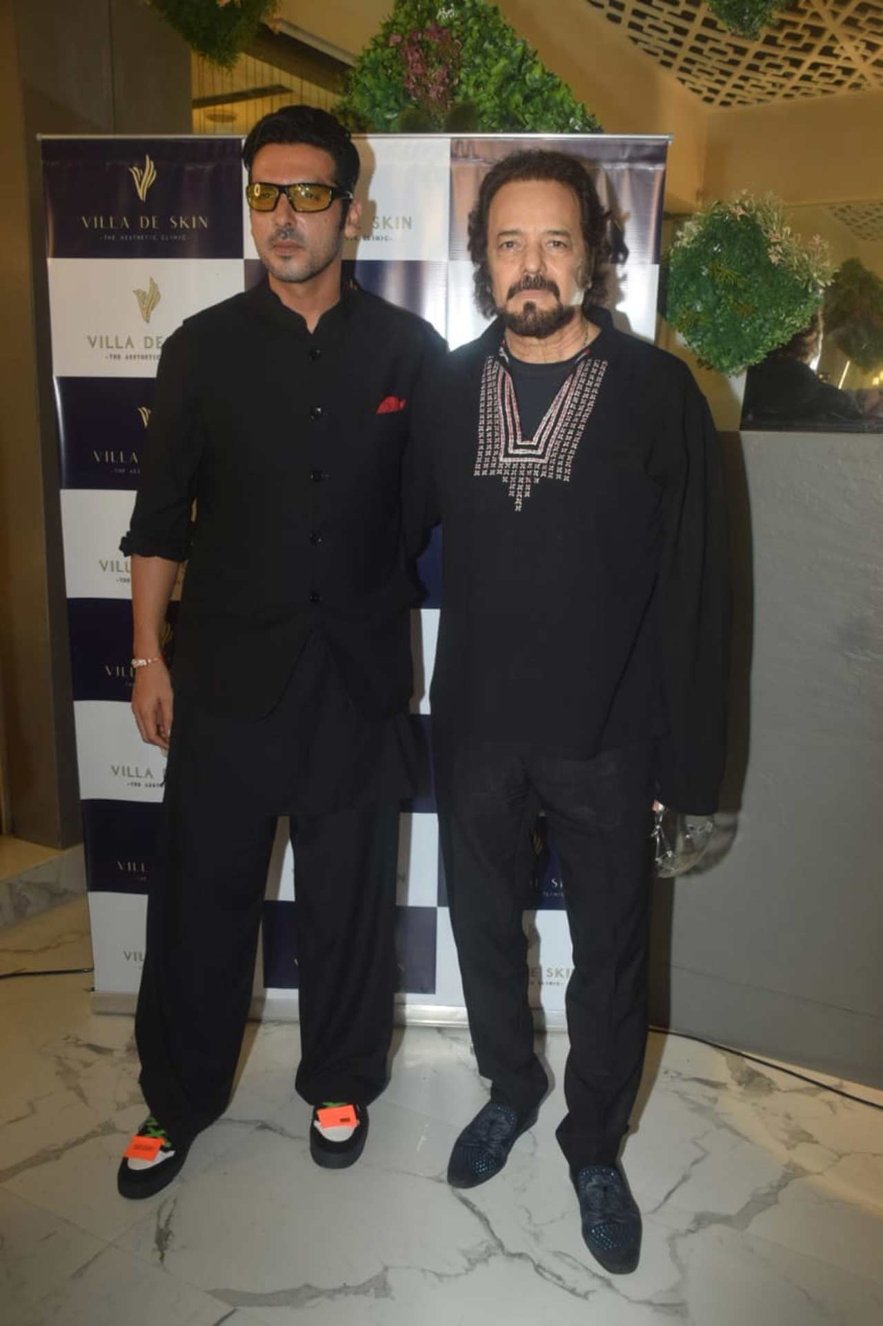Zayed Khan with father Sanjay at the opening ceremony.