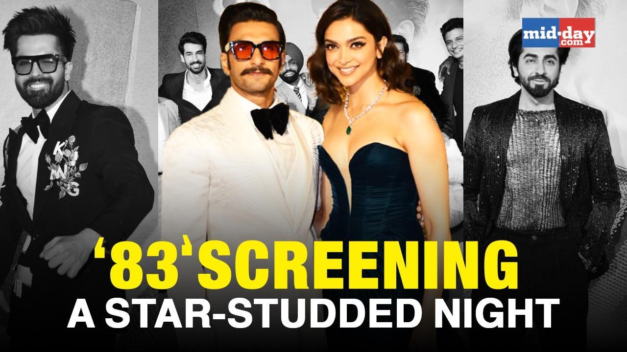 '83' screening: Deepika, Ranveer and other celebrities dazzle on the red carpet