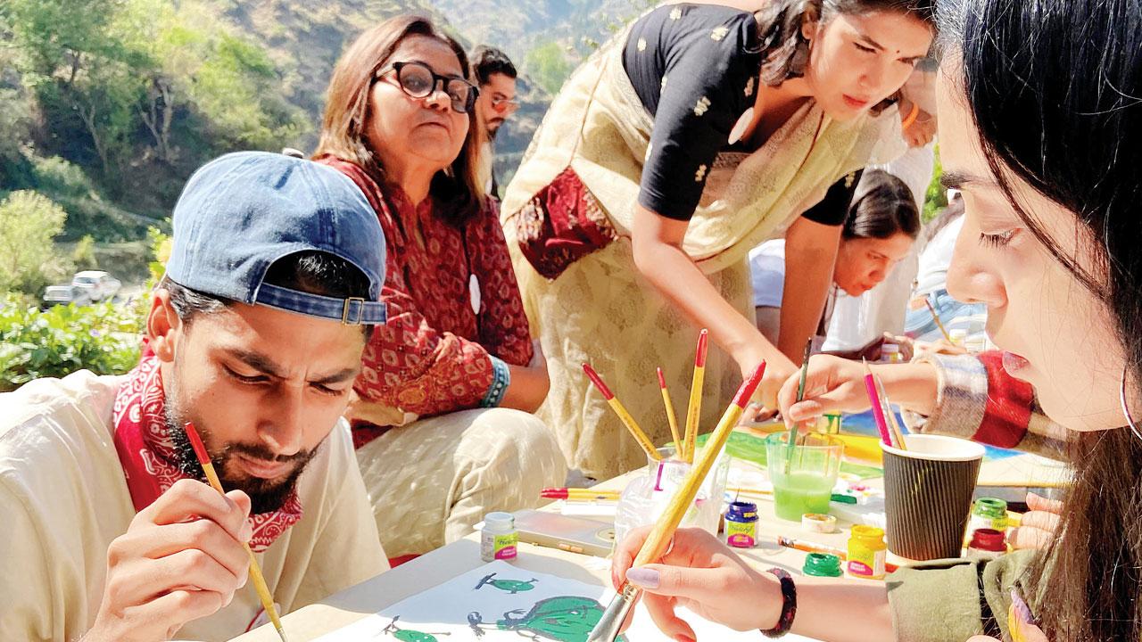 The project’s previous artcation at Kalga in Himachal Pradesh