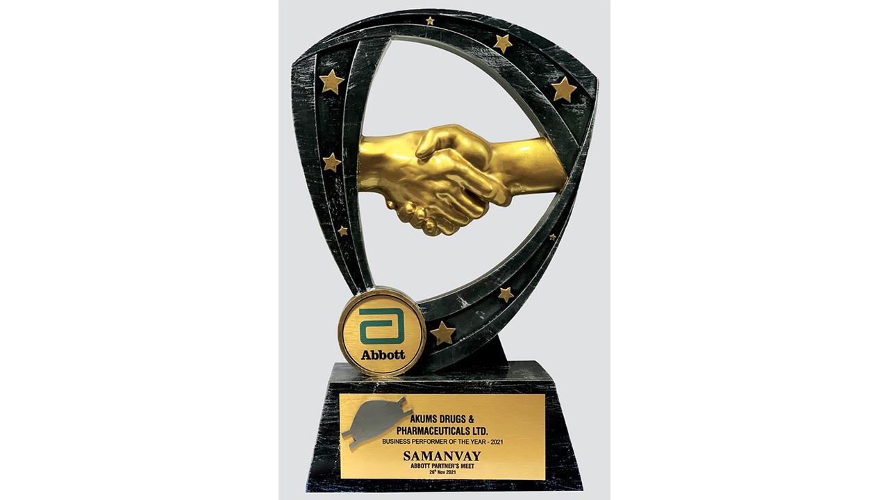 Akums Drugs & Pharmaceuticals bags Prestigious Business Excellence Award 2021 