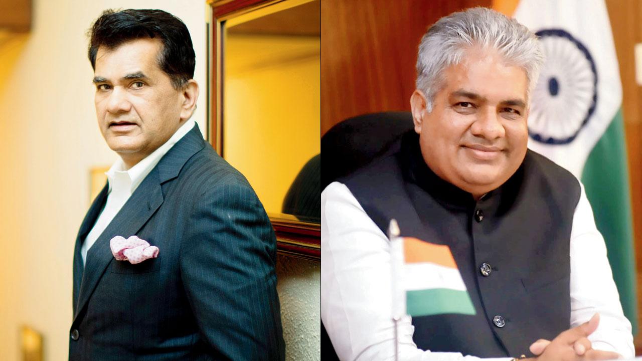 Amitabh Kant and Bhupendra Yadav