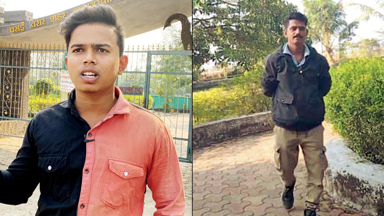 Anil Yadav; (right) The man who allegedly fled with Yadav’s bike