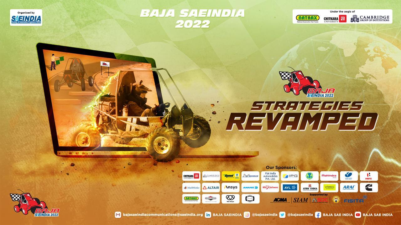 BAJA SAEINDIA 2022 commences its 15th edition Virtual Round at Chitkara University