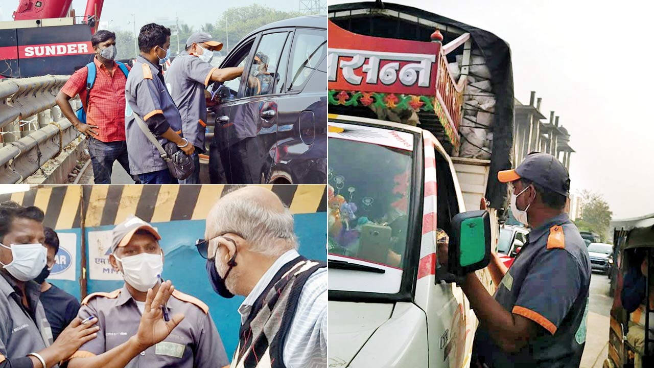  mid-day’s undercover reporter gets ‘trained’ at the Santacruz-Kalina junction; Two marshals seen arguing with a senior citizen; Marshal Ganesh Gupta taking a fine from a tempo driver