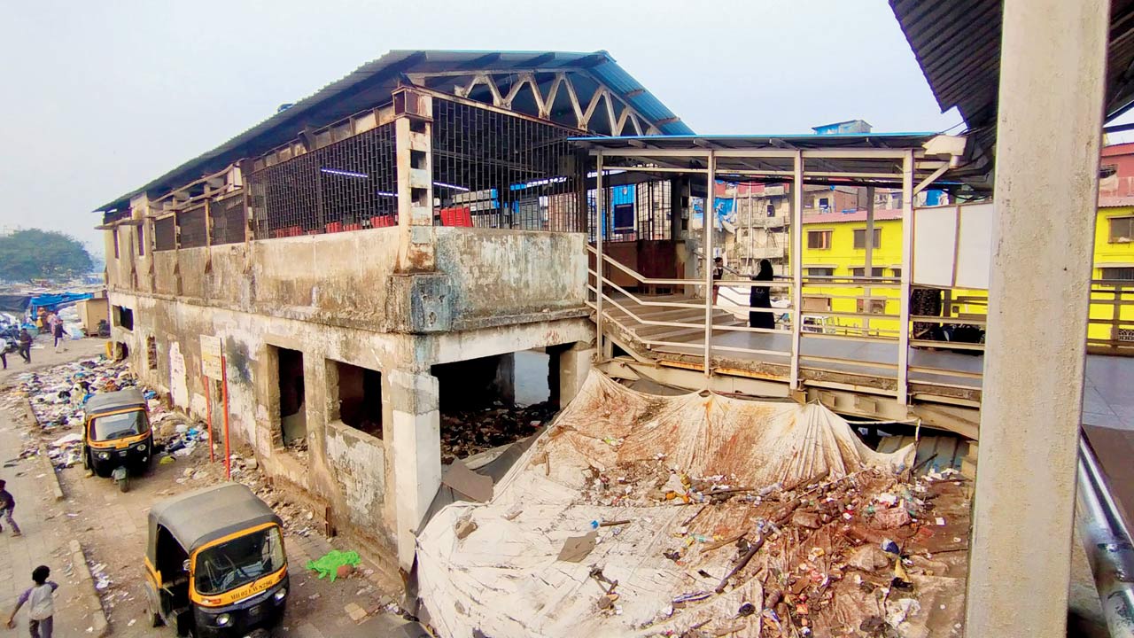 The old booking office at the station will be dismantled and the road widened