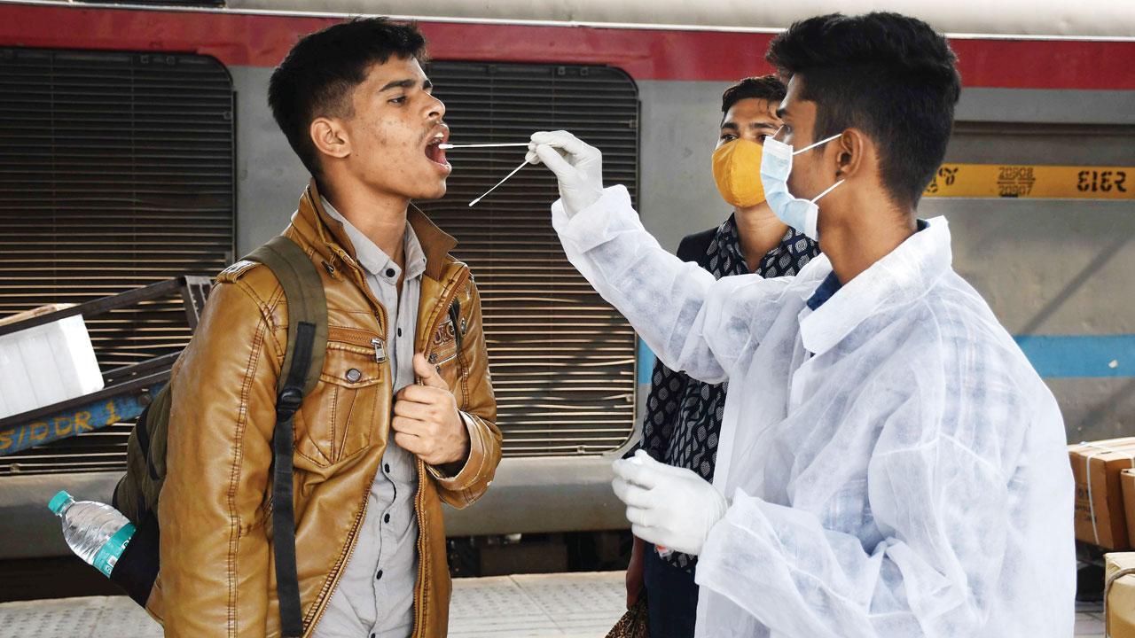 Mumbai’s Covid-19 TPR dips to 0.49 per cent; cases above 200
