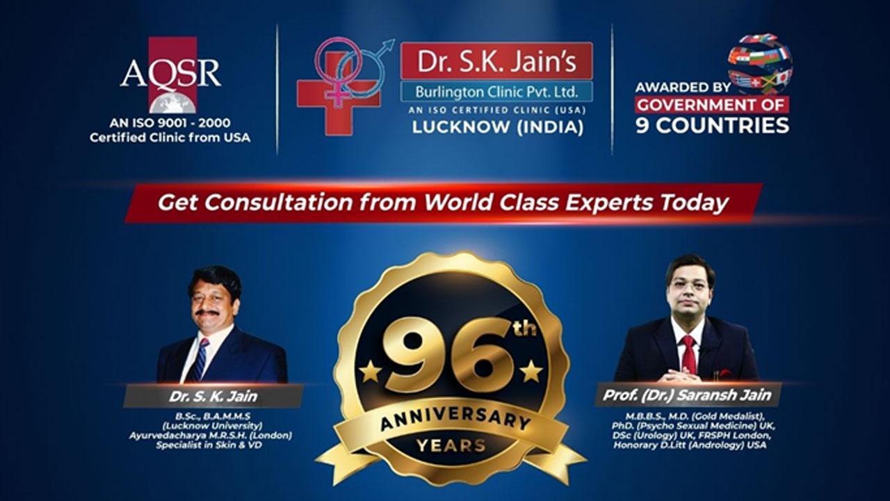 Best Sexologist Dr. SK Jain’s Burlington Clinic Lucknow celebrating 96 years of Success