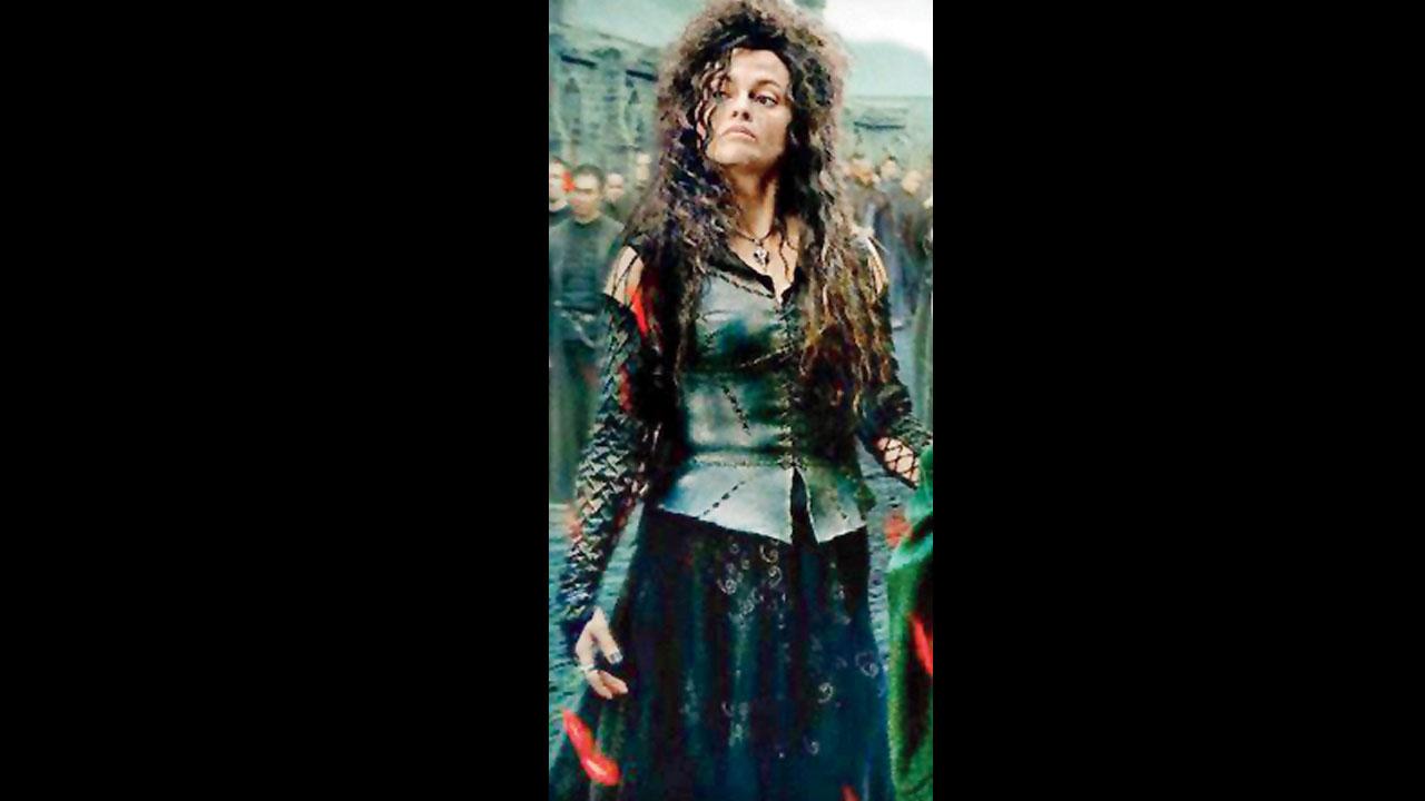 Helena Bonham Carter essayed the role of Bellatrix Lestrange. Pics/Facebook and Youtube