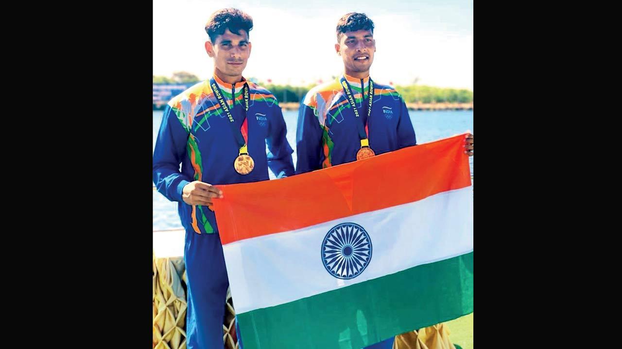 Asian rowing: Arjun Lal-Ravi win gold, Parminder bags silver