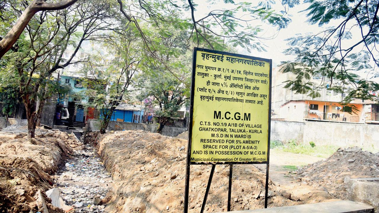 Permissions for the hotel business were given against this vacant land in Vikhroli-Powai. Pics/Sameer Markande
