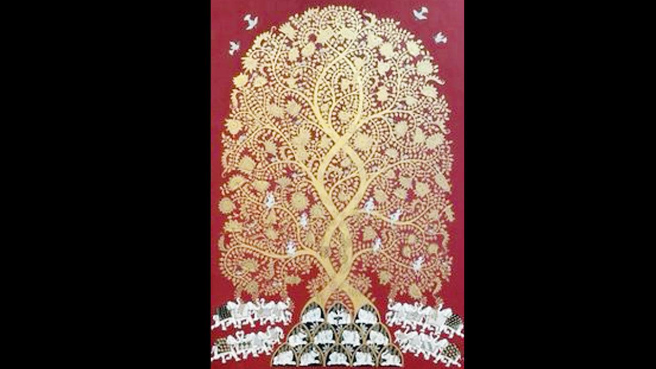 Tree of Life by Phad artist Kalyan Joshi