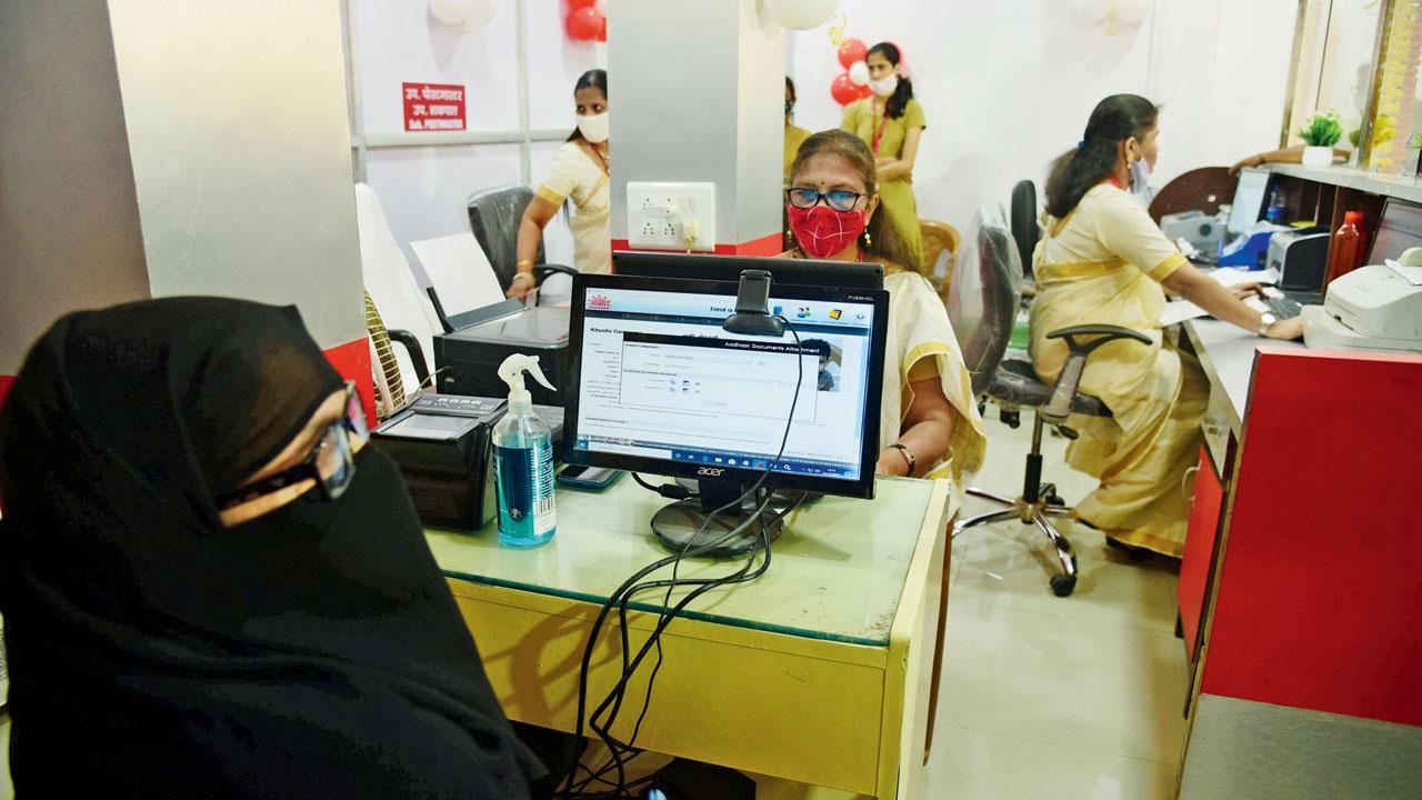 The all-women post office at Kamathipura. Pics/Atul Kamble