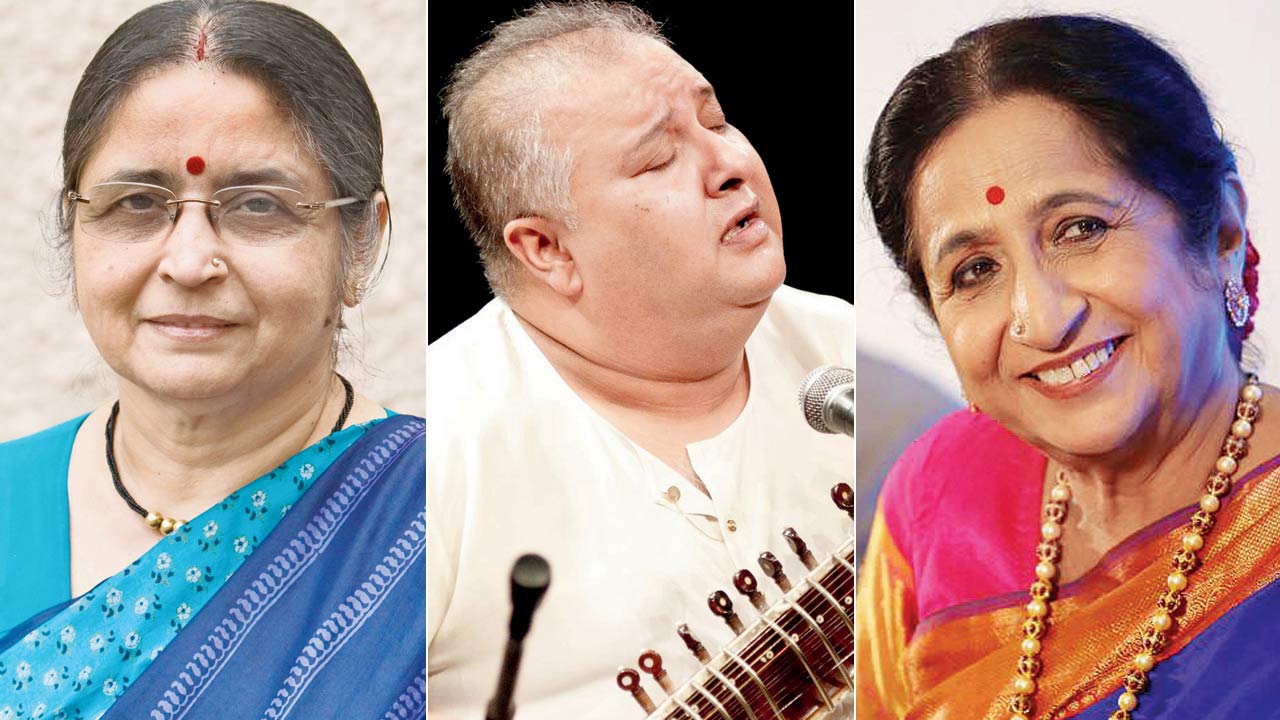 Dr Suvarnalata Rao, Shujaat Khan and Aruna Sairam
