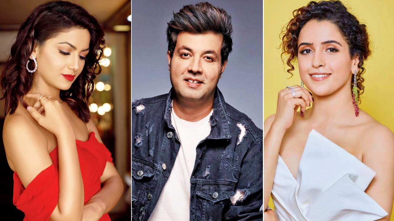 Sanya Malhotra, Varun Sharma and Sriti Jha