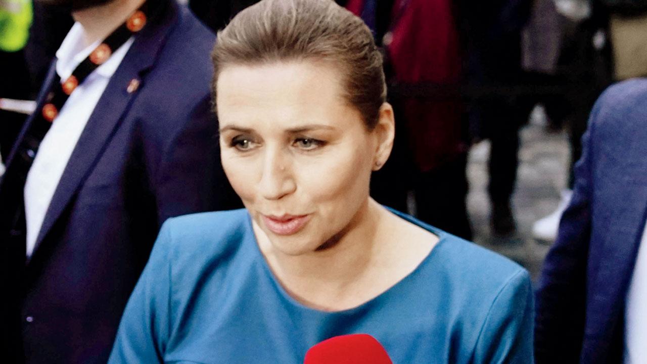 Mette Frederiksen, Danish prime minister. Pic/AFP