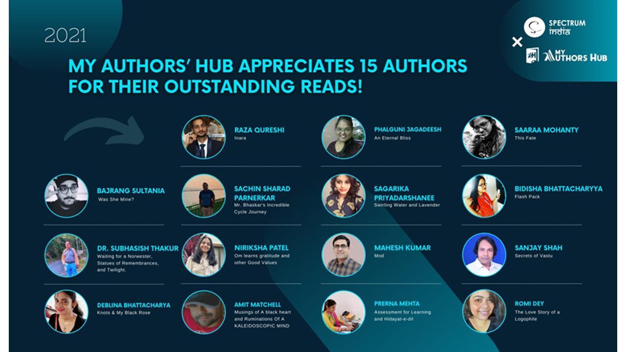 My Authors’ Hub appreciates 15 Authors for their Outstanding Reads!