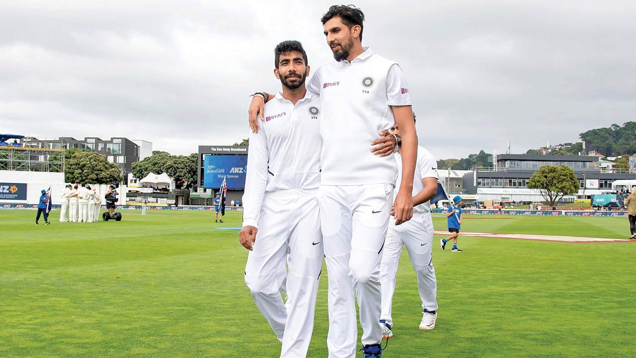 India pacers Jasprit Bumrah (left) and Ishant Sharma. Pic/Getty Images