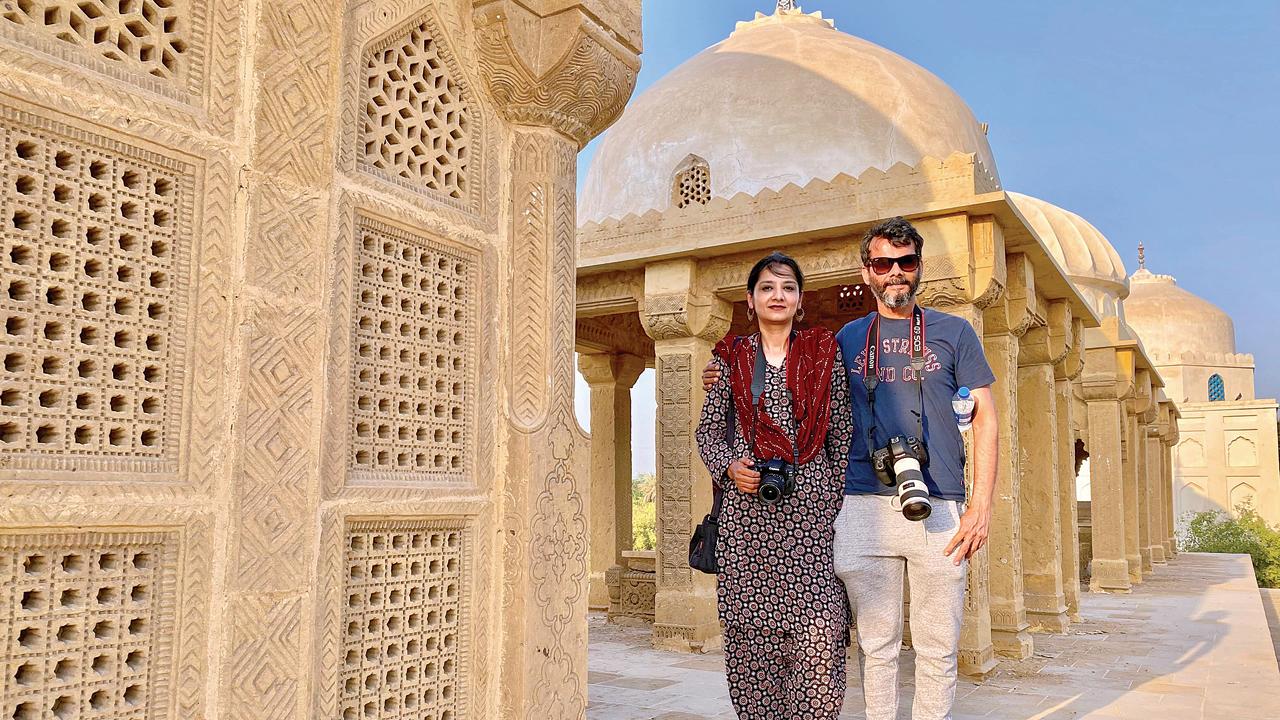 Architect and photographer Maria Waseem with husband Waseem Ahmed, a miniature painter and visual artist