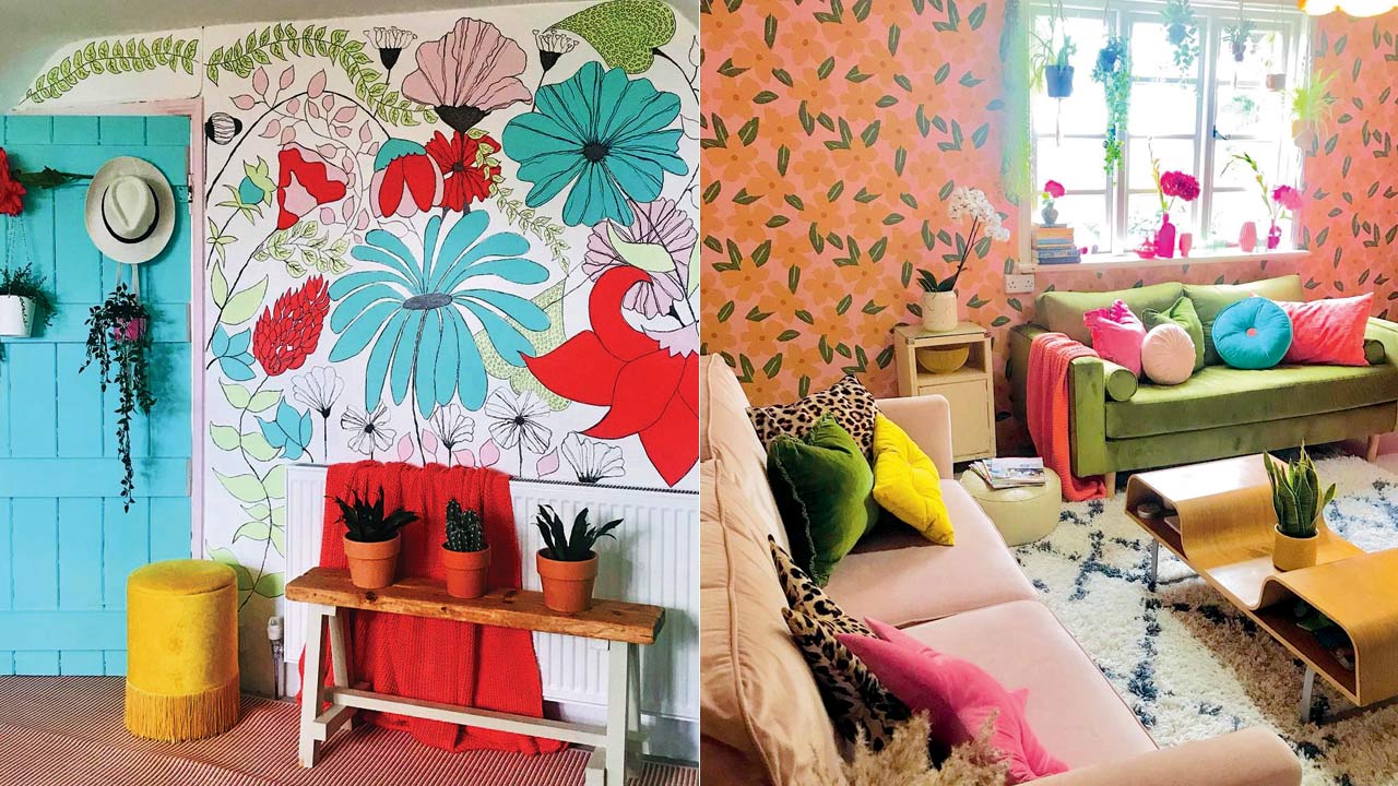Picking a “feminine and uplifting” colour palette to replace the magnolia, the mum-of-two added pops of colour into every room—spending a total of £1,500 on the renovation. Pics/Instagram