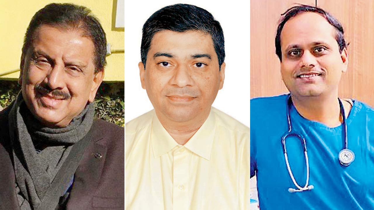 Dr Wiqar Shaikh, Dr Ketan Vagholkar and Dr Santosh Bansode