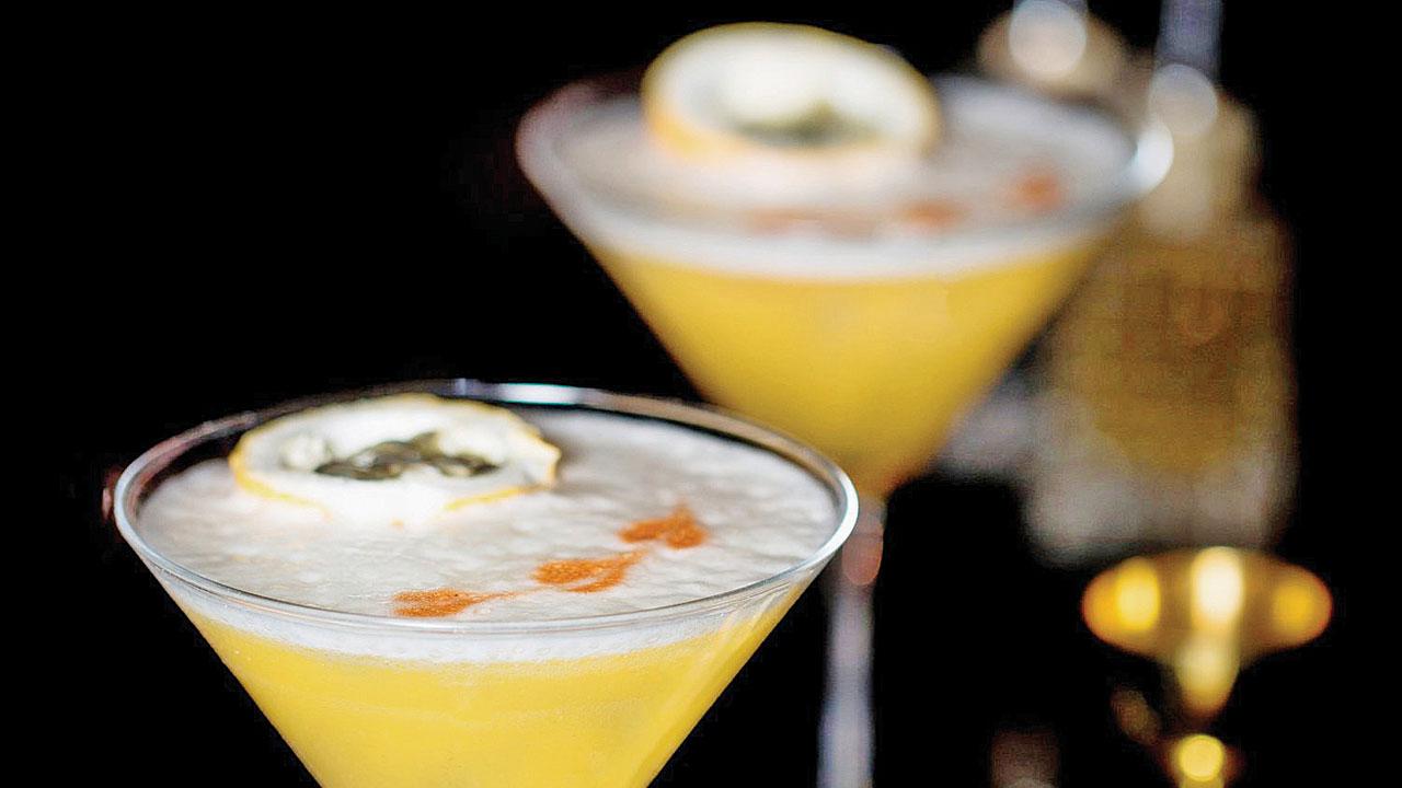 Passion fruit martini, Sushi
