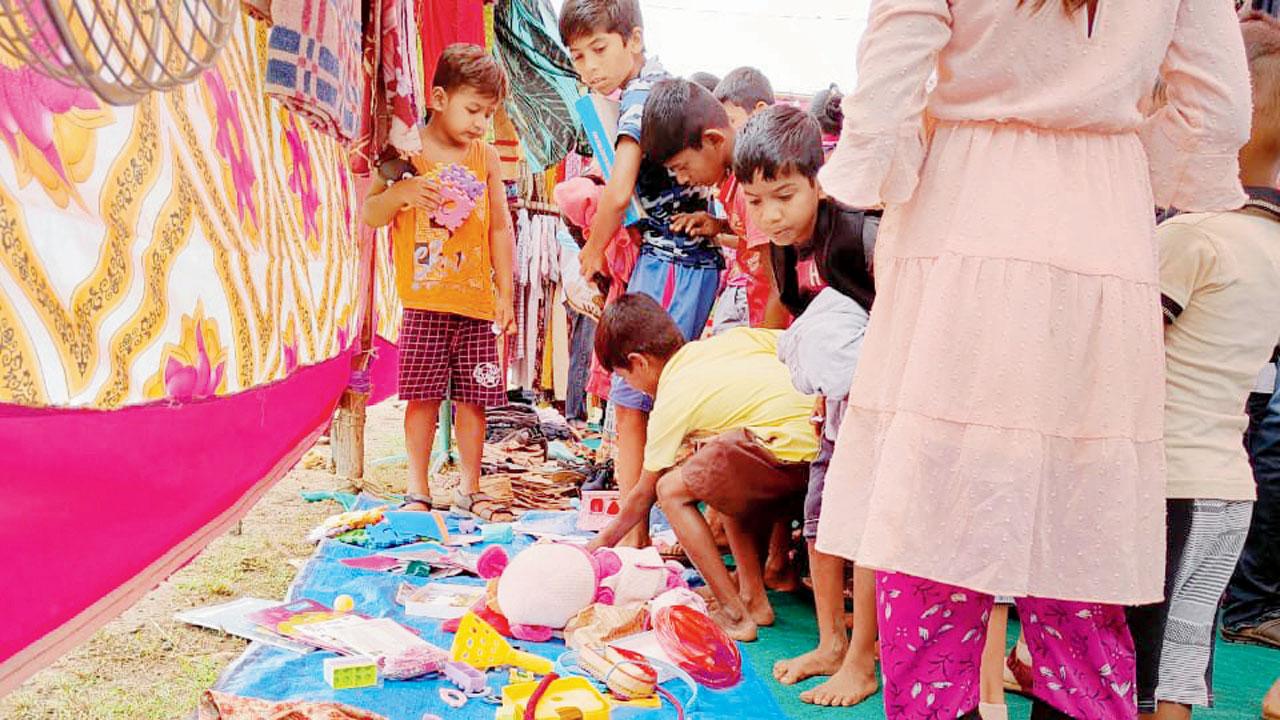 The toys section in the Mufat Mall brought joy to the children. Pics/Hanif Patel