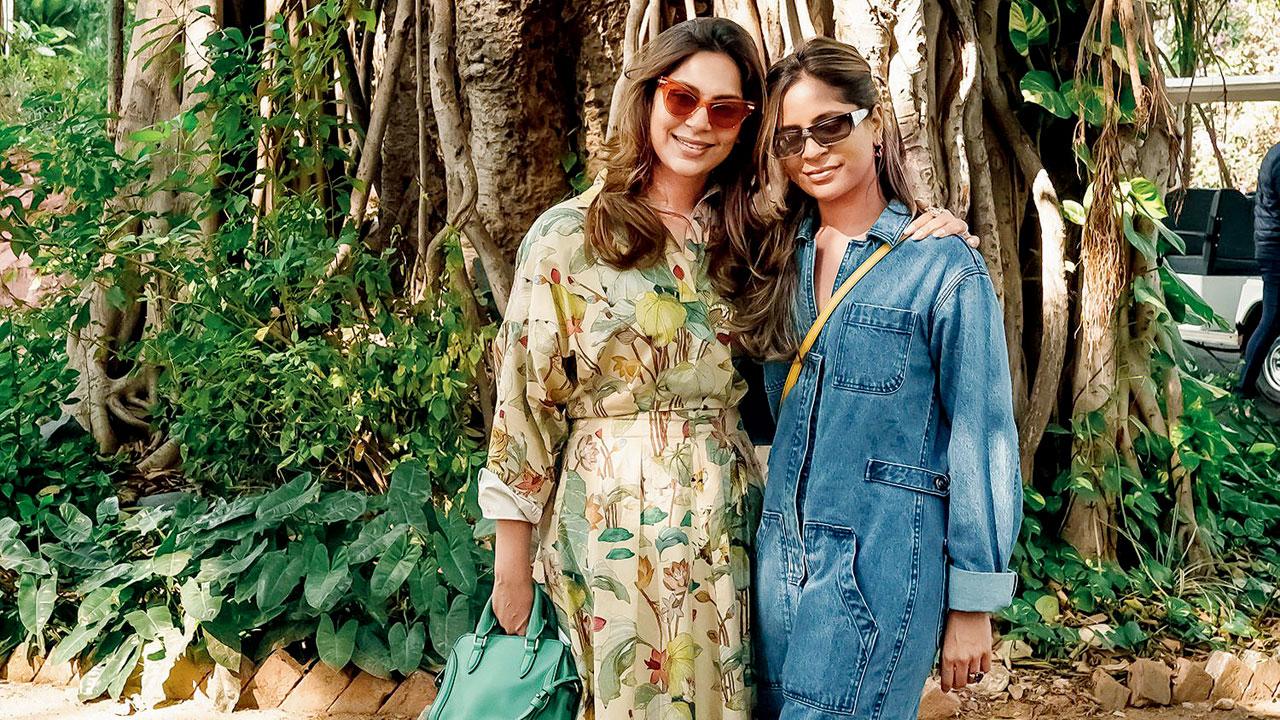 Upasana and Anushpala at the zoo in  Hyderabad 