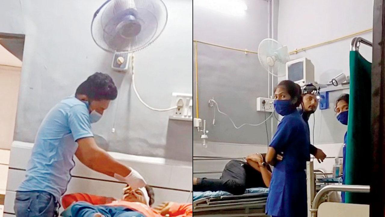 Virar ambulance driver seen treating patients