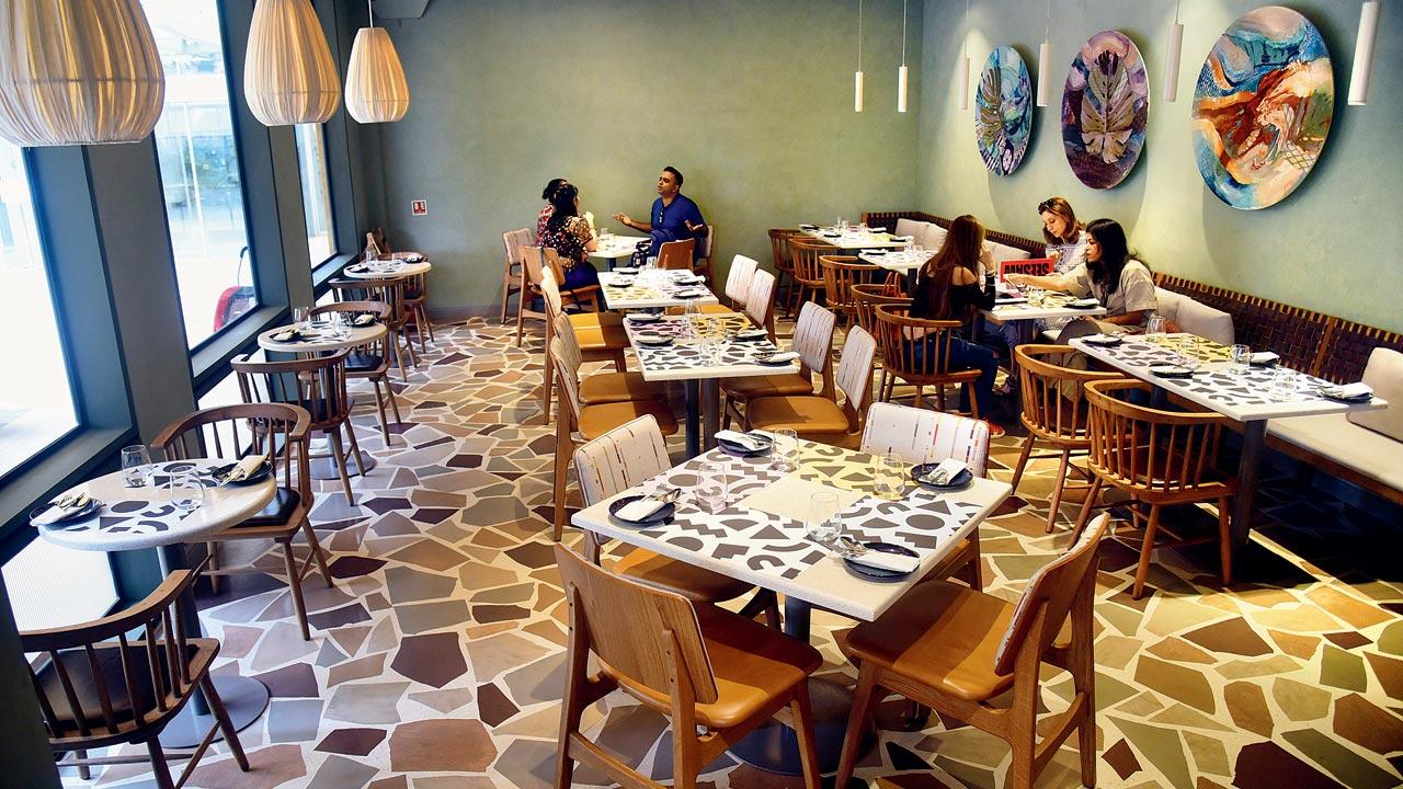 The café’s interior seating area. Pics/Shadab Khan