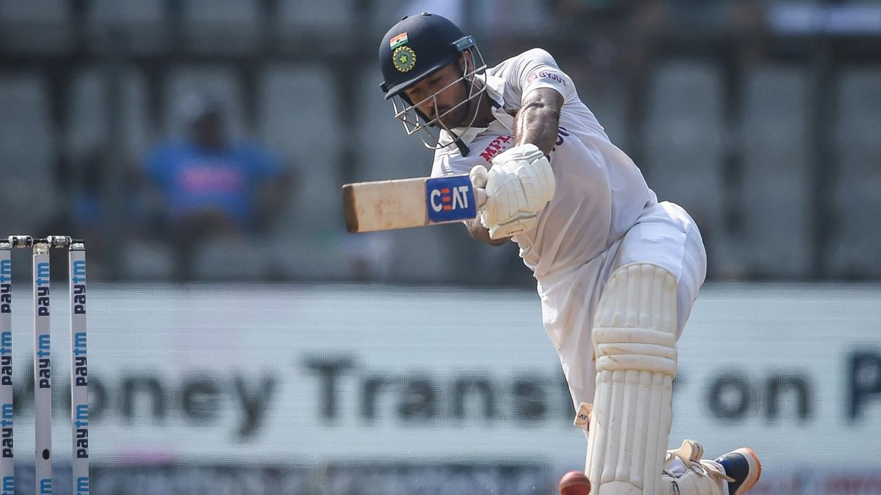 Wankhede Test Day 2: Mayank Agarwal inching towards 150; India 285/6 at lunch