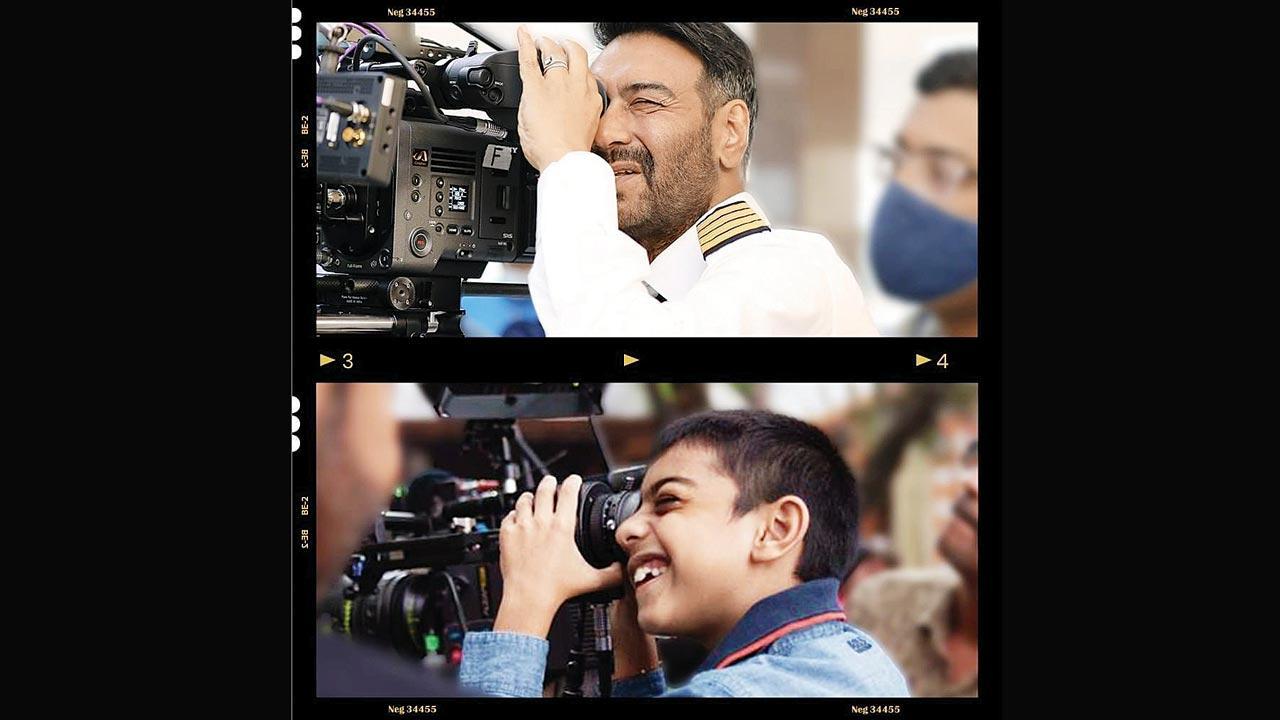 Have you heard? Ajay Devgn and son Yug's view to a perfect shot